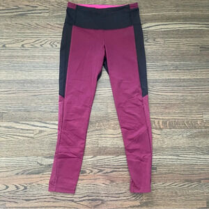Lululemon pink and black leggings size 6